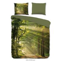 Good Morning Dekbedovertrek WOODS 140x200/220 cm groen - thumbnail
