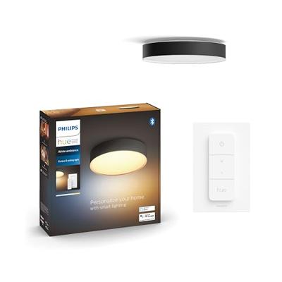 Philips Plafondlamp Hue Enrave M - White Ambiance Ø 38,1cm zwart 915005996701
