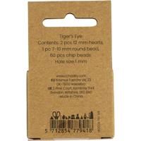 Creativ Company Kristallen kralen, tijgeroog, d 7-12 mm, gatgrootte 1 mm, ca. 63 stuk, bruin, 63 stuk/ 1 doos - thumbnail