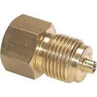Manometer verloop Messing Vernikkeld 1/4 Bi x 1/8 Bu - thumbnail