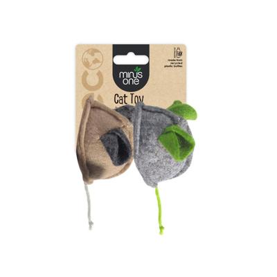 Minus One Felt Cat Toy 2-Pack Mouse Minus One Felt Cat Toy 2-Pack Mouse