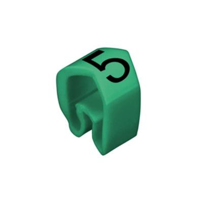 Weidmüller CLI C 2-4 GN/SW 5 MP Markeerring Opdruk 5 Buitendiameter 4 tot 10 mm 0251311518 Weidmüller CLI C 2-4 GN/SW 5 MP Markeerring Opdruk 5 Buitendiameter 4 tot 10 mm 0251311518