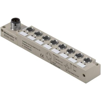 Weidmüller SAI-8-S-3P-M8L-M12-2AND 2512820000 Passieve sensor/actorbox M12-verdeler met metalen schroefdraad 1 stuk(s)
