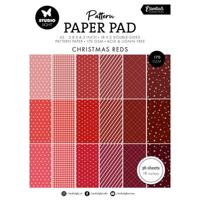 Studio Light • essentials pattern paper pad christmas reds