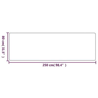VidaXL Tapijtloper 80x250 cm sisal-look zandkleurig - thumbnail