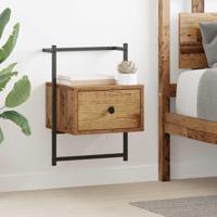 Nachtkastje 2 pcs Oud Hout 35 x 30 x 51 cm Bewerkt hout - thumbnail