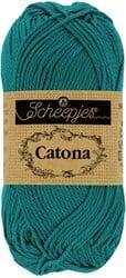 Scheepjes Catona 50g - 401 Dark Teal - Haakgaren / Breigaren