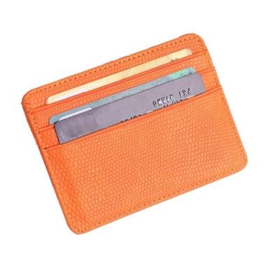 5 stuks Lizard patroon PU lederen bank kaart set kaart pakket (oranje)