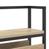 Opberghoofdbord met hoofdeinde met opslag Sonoma eiken 160 cm Bewerkt hout - thumbnail