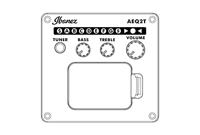 Ibanez PF15ECE-TBS Transparent Blue Sunburst elek. akoestische westerngitaar - thumbnail