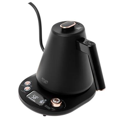 Adler AD 1349 Waterkoker met lange schenktuit 1.0L Zwart
