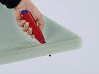 Knipex Afbreekmes | lemmetbreedte 18 mm lengte 165 mm | magnesium | 1 stuk - 90 10 165 BK - 90 10 165 BK - thumbnail