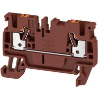 Weidmüller 2508030000 Doorgangsklem 5.1 mm Spanveer Bruin 100 stuk(s) - thumbnail