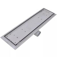 VidaXL Doucheputje rechthoekig 530x140mm roestvrij staal - thumbnail