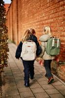 CHILDHOME Mini Club rugzak van canvas wit - thumbnail