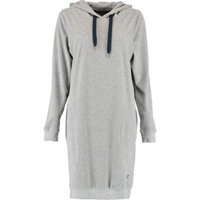 Cawö Cawö Dames Lange Hoodie 820 - Grau-blau S