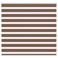 VidaXL Zebra rolgordijn 160x100 cm stofbreedte 155,9cm polyester bruin - thumbnail