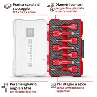 Einhell 500400 Tegelboorset 7-delig 6 mm, 8 mm, 10 mm, 12 mm, 14 mm M14 1 set(s) - thumbnail