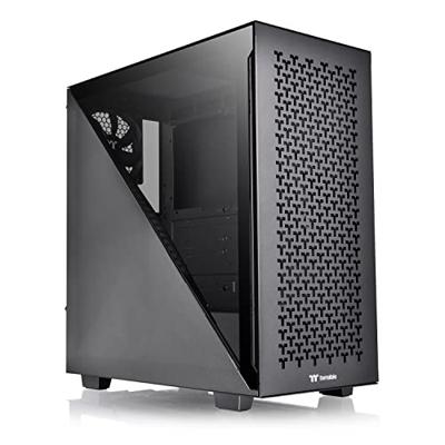 Thermaltake Divider 300 TG Air Black Midi-tower PC-behuizing Zwart 2 voorgeïnstalleerde ventilators, Zijvenster, Stoffilter Thermaltake Divider 300 TG Air Black Midi-tower PC-behuizing Zwart 2 voorgeïnstalleerde ventilators, Zijvenster, Stoffilter