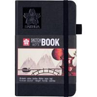 Schetsboek Sakura 80 witte vellen 140gr 90x140mm zwart | 5 stuks - thumbnail