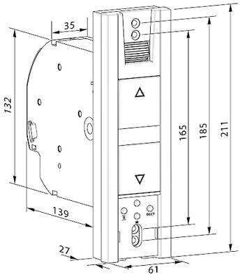 HOMEPILOT 10302345 RolloTron pure DECT Elektrische bandopwinder 23 mm Trekkracht (max.) 45 kg Inbouw (in muur)