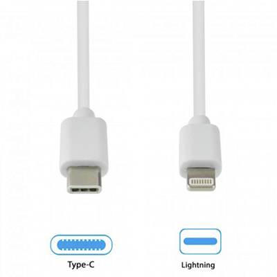 GrabNGo Gng Laadk.usb-c>lightn.3m Wit