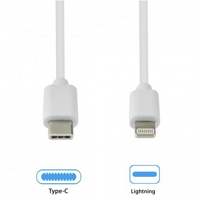 GrabNGo Gng Laadk.usb-c>lightn.3m Wit - thumbnail