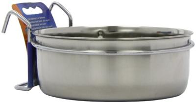 Nobby roestvrij stalen nap met bevestiging ring met haak 15,0 cm 0,85 ltr