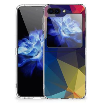 Samsung Galaxy Z Flip 5 | TPU Hoesje | Polygon Dark
