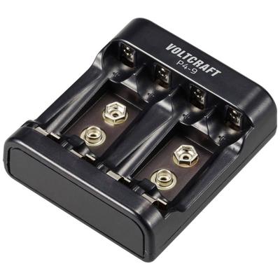 VOLTCRAFT P4-9 Batterijlader NiMH AAA (potlood), AA (penlite), 9 V (blok) VOLTCRAFT P4-9 Batterijlader NiMH AAA (potlood), AA (penlite), 9 V (blok)