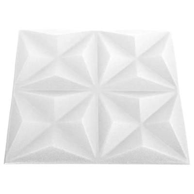 48 st Wandpanelen 3D 12 m 50x50 cm origamiwit