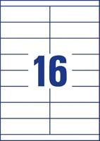 Etiket Avery Zweckform 3665 105x33.8mm wit 1600stuks - thumbnail