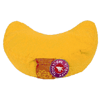 Yogi & Yogini Meditatiekussen Geel Halve Maan Katoen - 3e Chakra - 33 x 13 cm - thumbnail