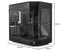 HYTE Y60 Tempered Glass Midi-tower PC-behuizing Zwart-rood - thumbnail