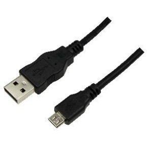 LogiLink CU0058 USB-kabel USB 2.0 USB-A stekker, USB-micro-B stekker 1.00 m Zwart