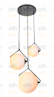 ETH 3-lichts vide hanglampOrb Opal - 05-HL4265-3067 - thumbnail