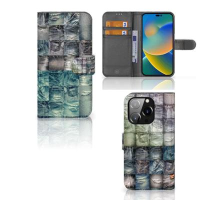 Wallet Case met Pasjes iPhone 14 Pro Spijkerbroeken Wallet Case met Pasjes iPhone 14 Pro Spijkerbroeken