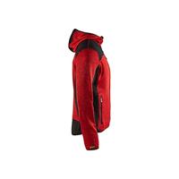 Blåkläder Gebreid vest met softshell 49302117 | Rood/Zwart | Maat XL - 7330509411483 - thumbnail