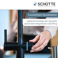 Schutte AQUASTAR PREMIUM spoelwater mengkraan | + Koel- en filtersysteem | Mat Zwart - 99960 - thumbnail