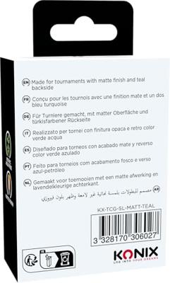 Kaarthoesjes - Konix - Matte hoesjes 66 x 91 mm, wedstrijdformaat - 100 hoesjes - Magic: The Gathering, Pokémon - Turkooisblauw