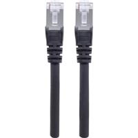 Intellinet 740623 RJ45 Netwerkkabel, patchkabel CAT 6A S/FTP 0.50 m Zwart Folie afscherming, Afscherming gevlochten, Afgeschermd, Halogeenvrij 1 stuk(s) - thumbnail
