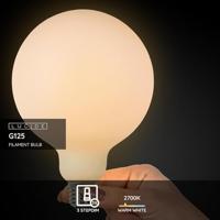 Lucide G125 - Filament lamp - Ø 12,5 cm - LED 3 StepDim - E27 - 1x8W 2700K - Opaal - thumbnail