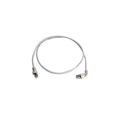 Telegärtner 100008011 RJ45 Netwerkkabel, patchkabel CAT 6A S/FTP 1.00 m Grijs Vlambestendig, Snagless 1 stuk(s)