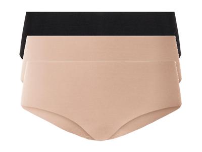 esmara 3 dames hipsters (L (44/46), Zwart/beige) esmara 3 dames hipsters (L (44/46), Zwart/beige)