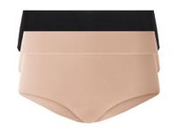 esmara 3 dames hipsters (L (44/46), Zwart/beige) - thumbnail