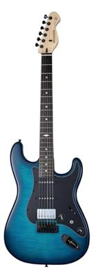 Mooer MSC31 Pro Guitar Blue Burst elektrische gitaar met gigbag - thumbnail