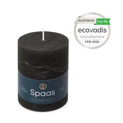 Kaars rustiek 80/110 mm zwart Spaas - Spaas Kaars rustiek 80/110 mm zwart Spaas - Spaas