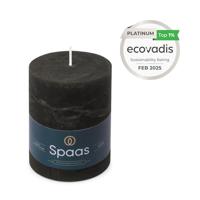 Kaars rustiek 80/110 mm zwart Spaas - Spaas - thumbnail