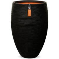 Capi Nature Rib NL vase luxe 45x72cm bloempot zwart - thumbnail