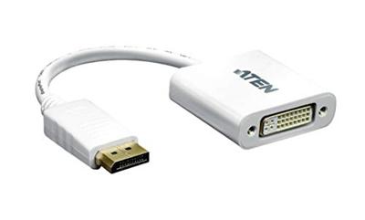 ATEN DisplayPort Kabel DisplayPort Male - DVI-D 24+1-Pins Male 0.15 m Wit ATEN DisplayPort Kabel DisplayPort Male - DVI-D 24+1-Pins Male 0.15 m Wit